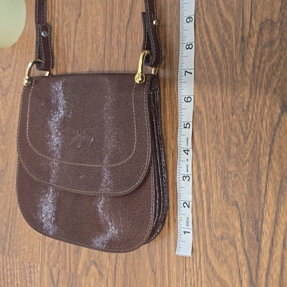 NWOT CAVALLINO BRIDLE BAG EQUINE MADE IN ITALY TEXTURED ECO EXTERIOR - Picture 10 of 10